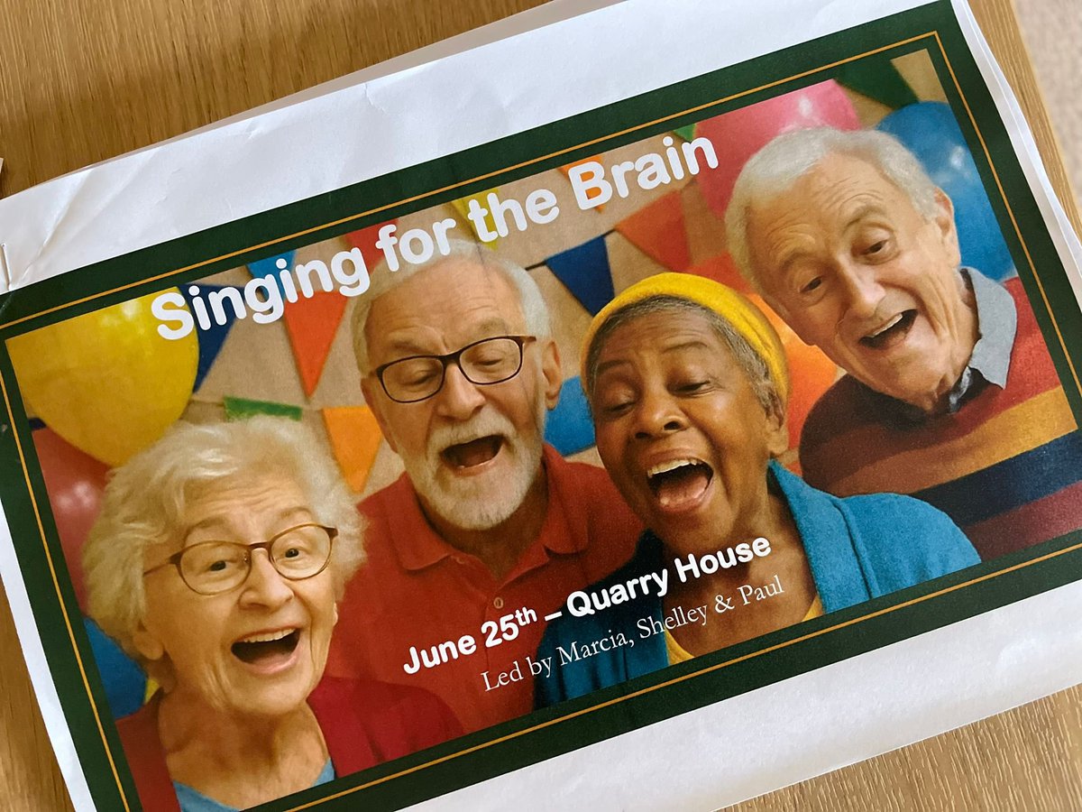 Bristolcarehome's tweet image. 🎶 Singing for the Brain – A Joyful Session at Quarry House! 💛

Quarry House carried yesterday’s positive energy straight into today with a lively and joyful Singing for the Brain session!🕺💃

#QuarryHouse #SingingForTheBrain #MusicAndMemory #ResidentChoice