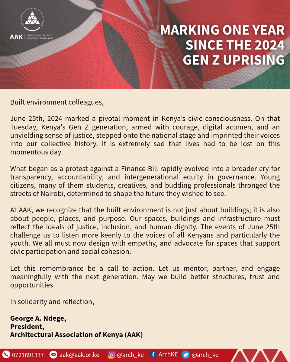 Word from the President <a href="/arabbu/">Arabbu Ndege</a>