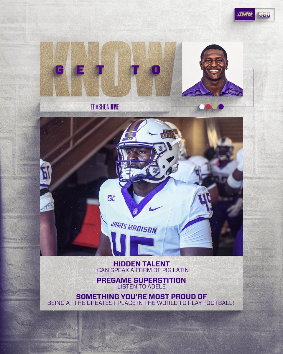 JMUFootball's tweet photo. Hello, it's @DyeTrashon 🎶

#GoDukes https://t.co/BPoq2u1Fnq