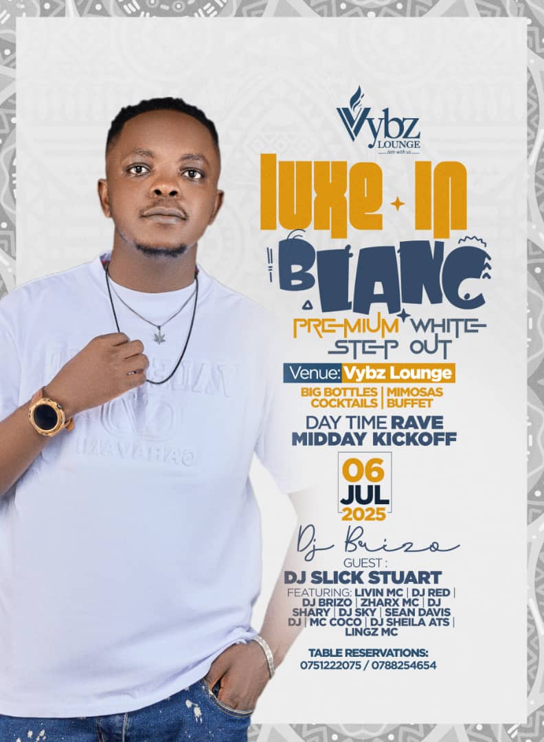 Nick 🇺🇬 (@nickson_256) on Twitter photo The party breeze <a href="/DeejayBrizo/">Kɨռɢ Bʀɨʐօ™🎧🎵🇺🇬</a> blesses the party with a set
Get your comfy shoes because it's gonna be a hell of a party and get this, during day !
#LuxeInBlanc The party breeze <a href="/DeejayBrizo/">Kɨռɢ Bʀɨʐօ™🎧🎵🇺🇬</a> blesses the party with a set
Get your comfy shoes because it's gonna be a hell of a party and get this, during day !
#LuxeInBlanc
