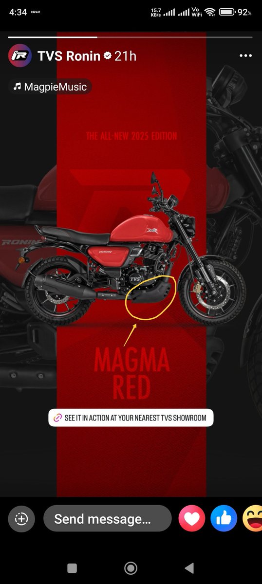 chakmese's tweet image. @tvsmotorcompany Is the original engine guard available at your service centres? I enquired at a few but couldn&apos;t find it. Kindly let me know where I can get it. #TVS #CustomerQuery