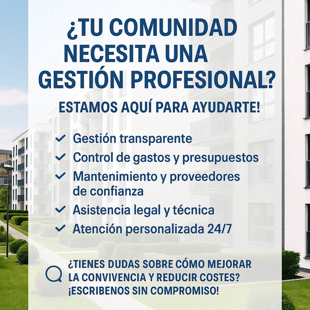 🏢✨ ¿Tu comunidad necesita una gestión profesional? ¡Estamos aquí para ayudarte!

En Bos Fincas, nos encargamos de la gestión integral de fincas para que tú solo te preocupes de disfrutar tu hogar.
📞 966933575

#AdministraciónDeFincas #ComunidadesFelices #GestiónTransparente