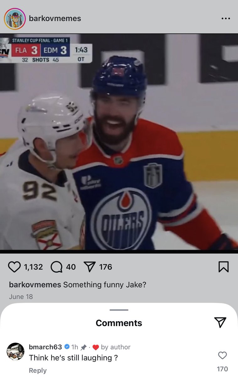 BR_OpenIce's tweet image. Brad Marchand’s summer social media tour continues 😂 (via IG/barkovmemes)