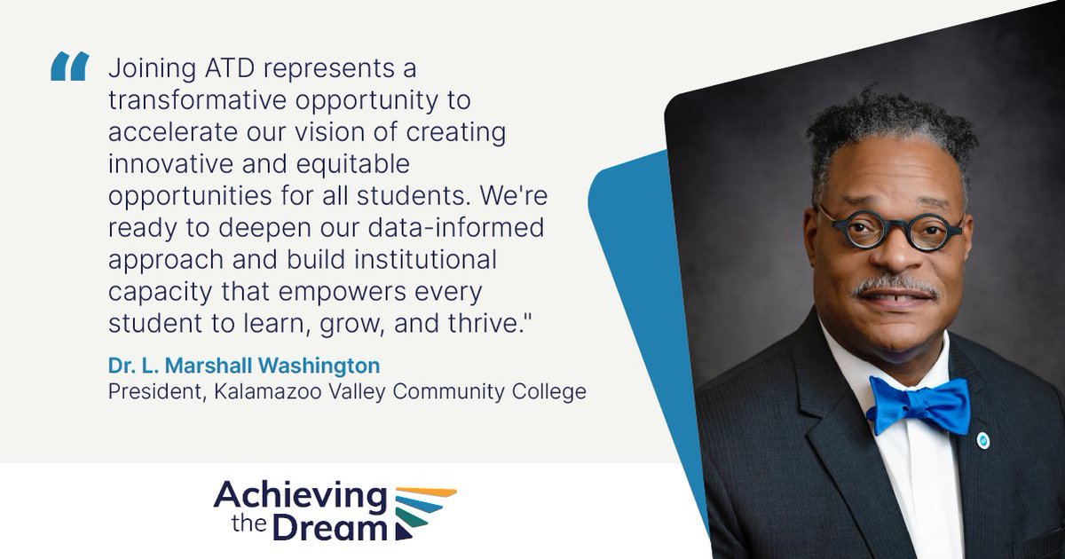 Teams from nine new community colleges are in Charlotte, North Carolina for Achieving the Dream’s 2025 Kickoff Institute. Learn from the presidents of these nine colleges why they’re joining the ATD Network.

Learn more about the 2025 Kickoff Institute: achievingthedream.org/new-network-co…