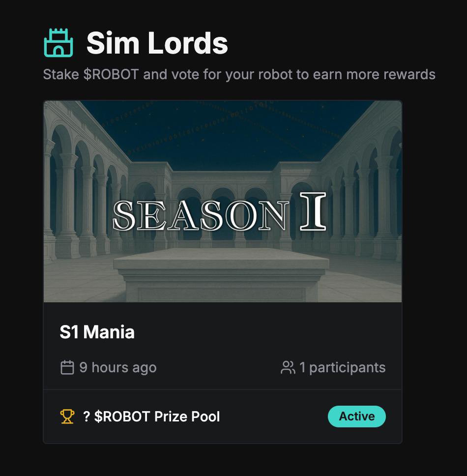 Lambert Lee (@lycan0422) on Twitter photo Big thanks to <a href="/virtuals_io/">Virtuals Protocol</a> for the support — we’ve successfully linked $ROBOT stake positions on Virtuals!
More rewards and utilities for $ROBOT stakers coming soon on RoboStack ⚙️
#RoboStack #Virtuals #Staking #CloudRobotics Big thanks to <a href="/virtuals_io/">Virtuals Protocol</a> for the support — we’ve successfully linked $ROBOT stake positions on Virtuals!
More rewards and utilities for $ROBOT stakers coming soon on RoboStack ⚙️
#RoboStack #Virtuals #Staking #CloudRobotics