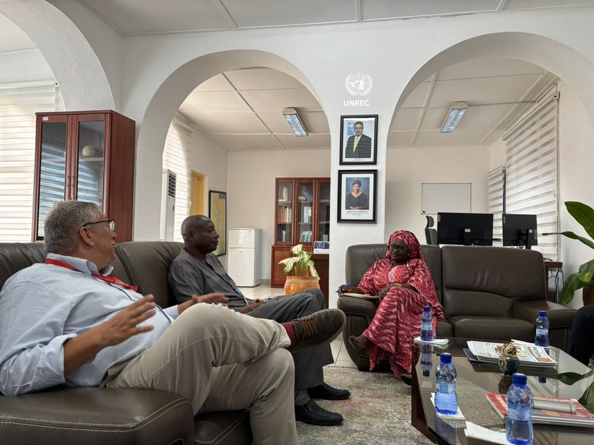 📍Lomé, 16–20 juin 🇹🇬 | La mission conjointe de l’UNREC, de l’UNMAS et des Nations Unies au Togo se poursuit. Échanges avec le PNUD, le HCR, l’UNICEF et l’OIM pour définir le rôle de chaque agence dans la lutte contre les mines et explosifs, en appui au programme PURS.