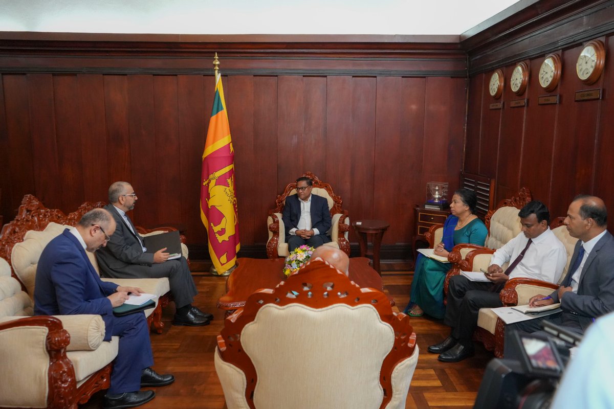 HMVijithaHerath's tweet photo. The Ambassador of Iran called on me to brief the latest situation in the region.

I welcomed the announcement of a ceasefire and underscored the importance of sustained diplomatic efforts to ensure peace and stability in the region. I stressed that further escalation would have far-reaching implications for the region and beyond, including Sri Lanka.

I also briefed on the measures taken by the Government of Sri Lanka to ensure the safety of Sri Lankans residing in Iran, in light of the current situation.