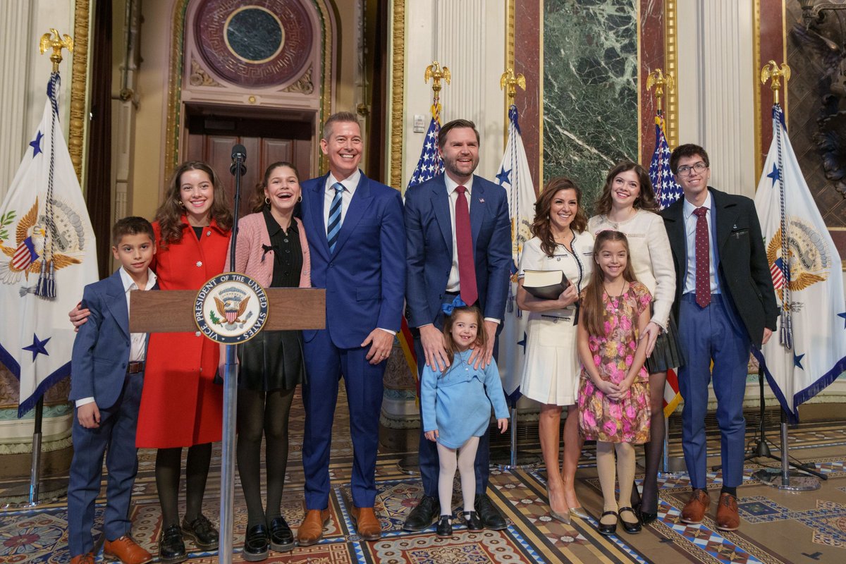 Pro-Life Transportation Secretary Sean Duffy with his amazing family.
