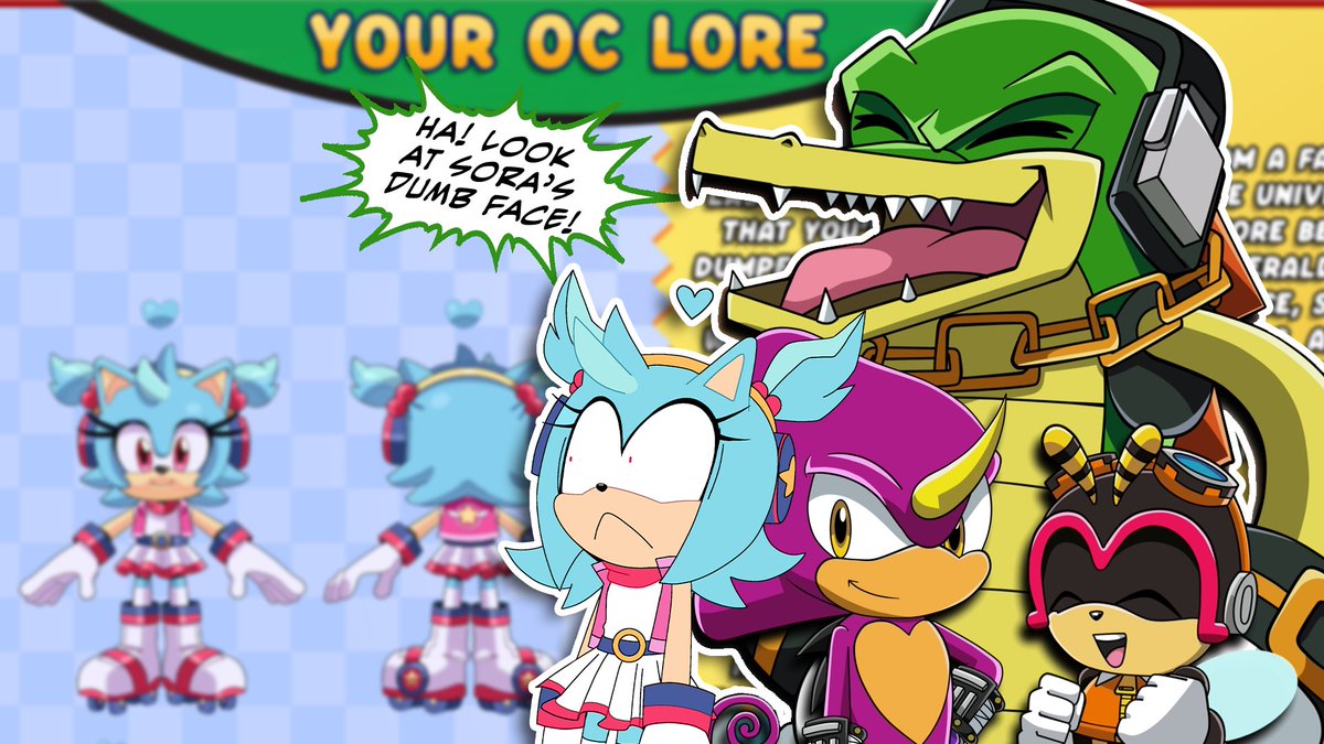 🚨 Want your OC Lore read LIVE on stream by me, Charmy and the Chaotix Crew?! Here's how:

1️⃣ Follow both me &amp; <a href="/BoiCharmy/">Charmy & Chaotix Crew</a> 
2️⃣ Retweet this post
3️⃣ Submit your OC lore using the form below
👉forms.gle/oHEtYysxAEhwxv…

🗓️ Deadline is June 30th - Stream Date TBD

#SonicTheHedgehog