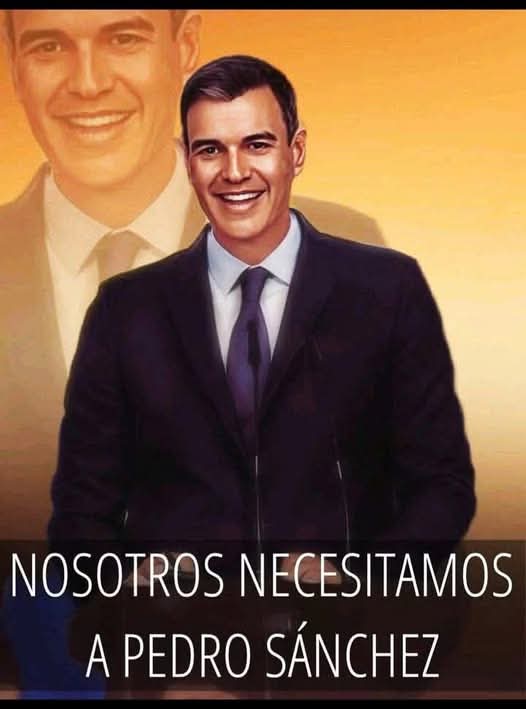 Franzmruiz's tweet image. COMUNICADO DE APOYO AL PRESIDENTE PEDRO SÁNCHEZ Y EL GOBIERNO DE COALICIÓN

Ante el clima político IRRESPIRABLE que está viviendo España y el mundo hacemos un llamamiento a la calma, y a la vez hacemos ver nuestro apoyo al Gobierno de coalición y su presidente Pedro Sánchez,