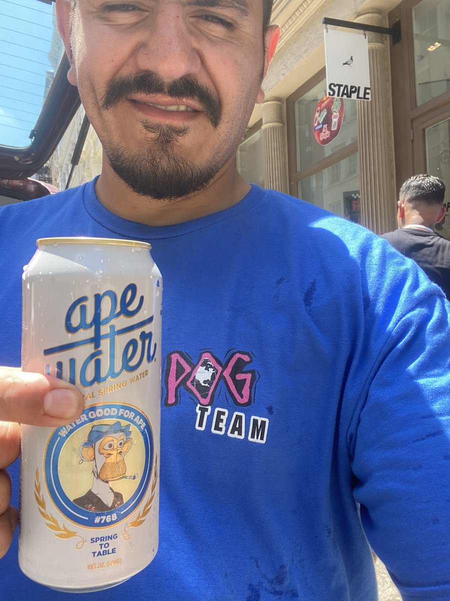 Charizard69 (@humbertcrypto) on Twitter photo <a href="/ApeBeverages/">Ape Water</a> <a href="/PogDigital/">POG ยฎ</a> <a href="/beijingdou/">Josh Ong</a> <a href="/tigerisfine/">Tiger is fine ๐</a> <a href="/SteveKBark/">Steve ๐ค</a> <a href="/jeffstaple/">jeffstaple</a> <a href="/apecoin/">ApeCoin</a> <a href="/ApeChainHUB/">ApeChainHUB</a> Yโall keeping me alive out here in NYC
Thank you! ๐ <a href="/ApeBeverages/">Ape Water</a> <a href="/PogDigital/">POG ยฎ</a> <a href="/beijingdou/">Josh Ong</a> <a href="/tigerisfine/">Tiger is fine ๐</a> <a href="/SteveKBark/">Steve ๐ค</a> <a href="/jeffstaple/">jeffstaple</a> <a href="/apecoin/">ApeCoin</a> <a href="/ApeChainHUB/">ApeChainHUB</a> Yโall keeping me alive out here in NYC
Thank you! ๐