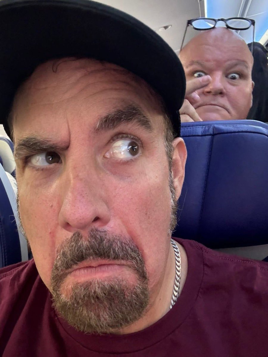 Flying to Minneapolis with this motley crew \M/