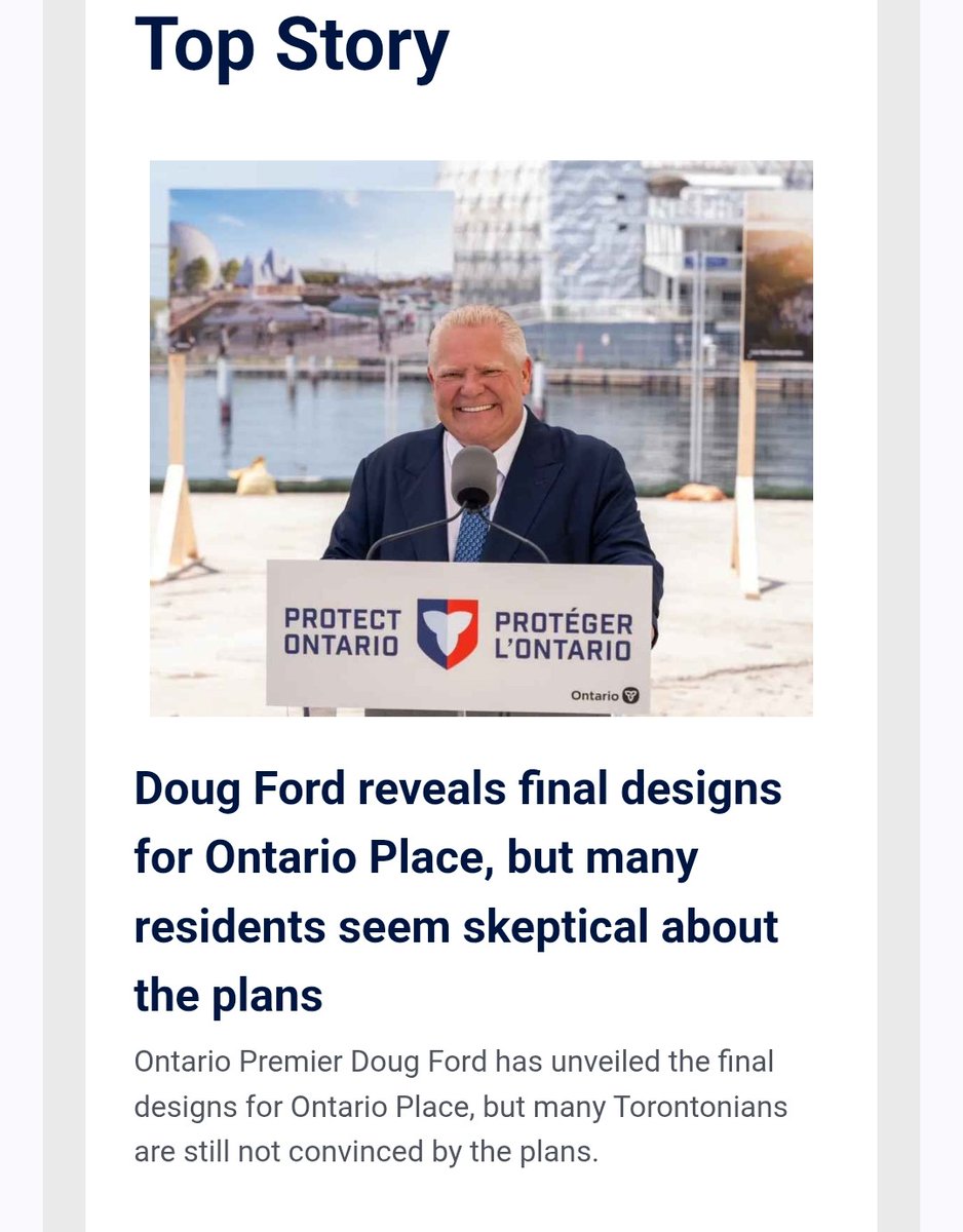 From Day 1 of his 7-year tragedy of errors, Do-Over Doug has roiled the province over a mindless plan to put a private-sector spa on a prime Great Lakes site.

Smart cities can construct an entire Olympics venue in this time window. Doug has the chutzpah to reveal designs today?
