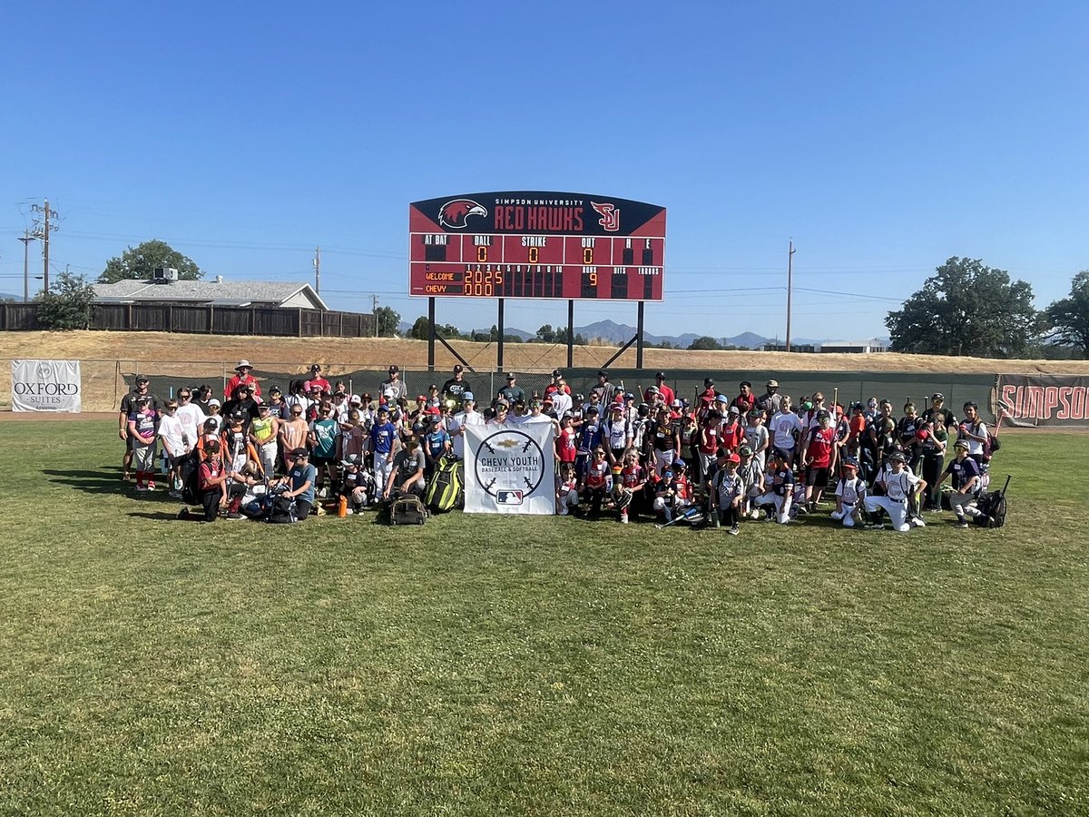 DTating's tweet image. Another great year hosting the Chevy Youth Baseball and Softball camp in partnership with Redding Lithia Chevrolet. What a blast! #ChevyBaseball @SimpsonRedHawks