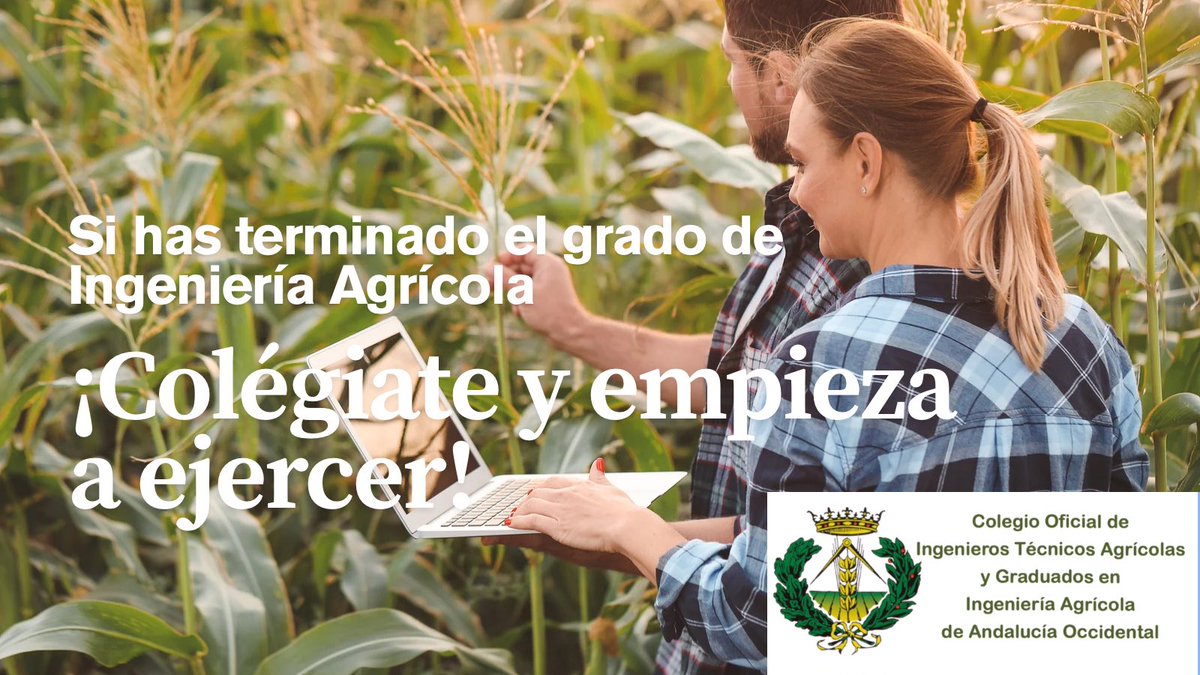 📍AVISO para que lo tengamos todos súper claro. 
Si este año has terminado el Grado en Ingeniería Agrícola, ahora sólo necesitas una cosa: colegiarte para empezar a ejercer. 

¡Infórmate aquí! 
👇 

coitand.es/servicios-a-co…