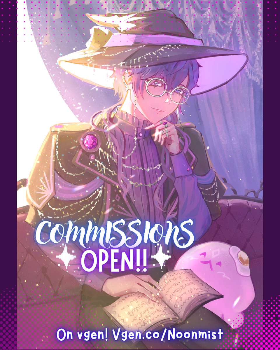 Noonmist1's tweet image. ₊˚⊹♡VGEN COMMS OPEN ♡⊹˚₊
☆Hi! I have comms open for this services(っ´ω`c)
୨୧Fully render Busts & Halfbodies
୨୧Skeb Sketch page
୨୧Chibis
୨୧Emotes
🌸Here is my Vgen vgen.co/Noonmist
🌸Rt and likes are trully appreciated!
#VGenOpen #commissionsopen #ArtCommission