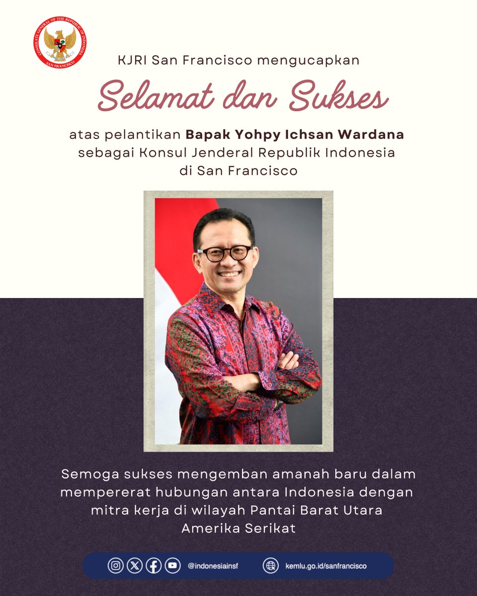 Indonesian Consulate General in San Francisco tweet media