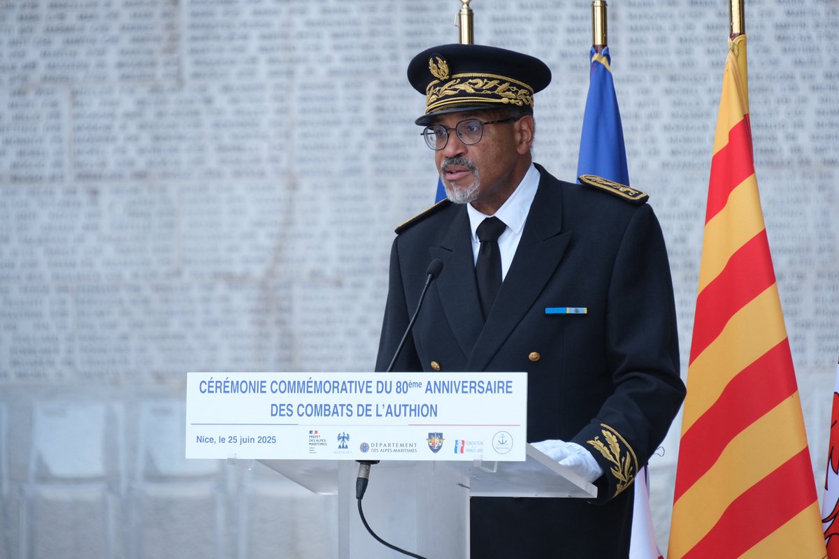 | Cérémonie du 80ème anniversaire des Combats de l'Authion |

Patrick AMOUSSOU-ADEBLE, secrétaire général de la préfecture, a participé à la cérémonie du 80ème anniversaire des « Combats de l'Authion » pour rendre hommage aux héros qui ont combattu face aux troupes du régime nazi