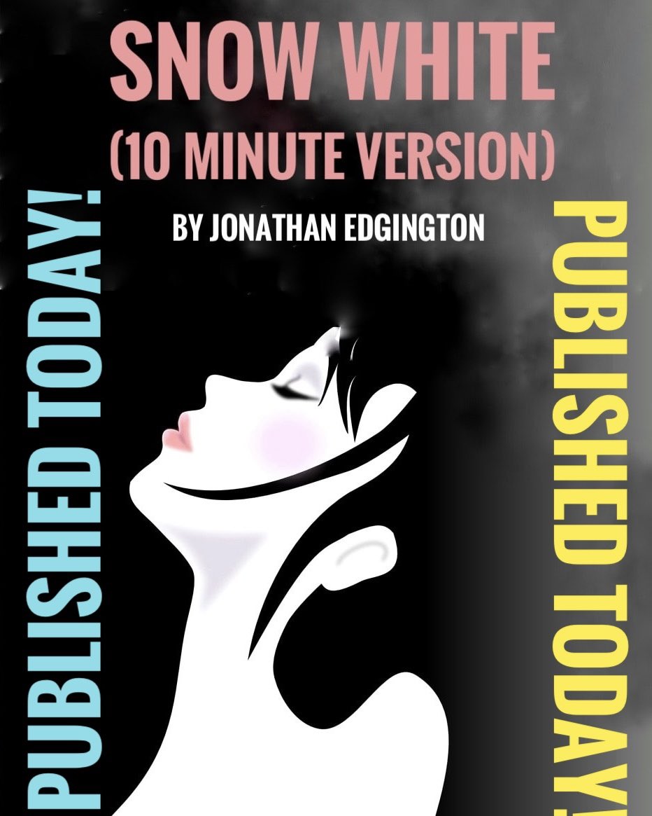 3nildown's tweet image. Great to hear that #SnowWhite (the 8th in my series of best-selling Ten-Minute #pantomimes) has been published today! 🕺❤️

lazybeescripts.co.uk/Scripts/script…

@DramaGroups @stagemeetsworld @writerssrealm @writerssink #theatre  #WritingCommunity #writerscommunity #art #fantasy #fairytale