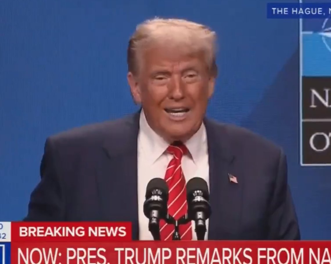 BREAKING: Donald Trump gets publicly humiliated at the NATO summit as a reporter bluntly asks him about his utterly failed promise to end the Russian invasion of Ukraine within "24 hours" of taking office.

The rest of the world sees right through this con man...

"You once said