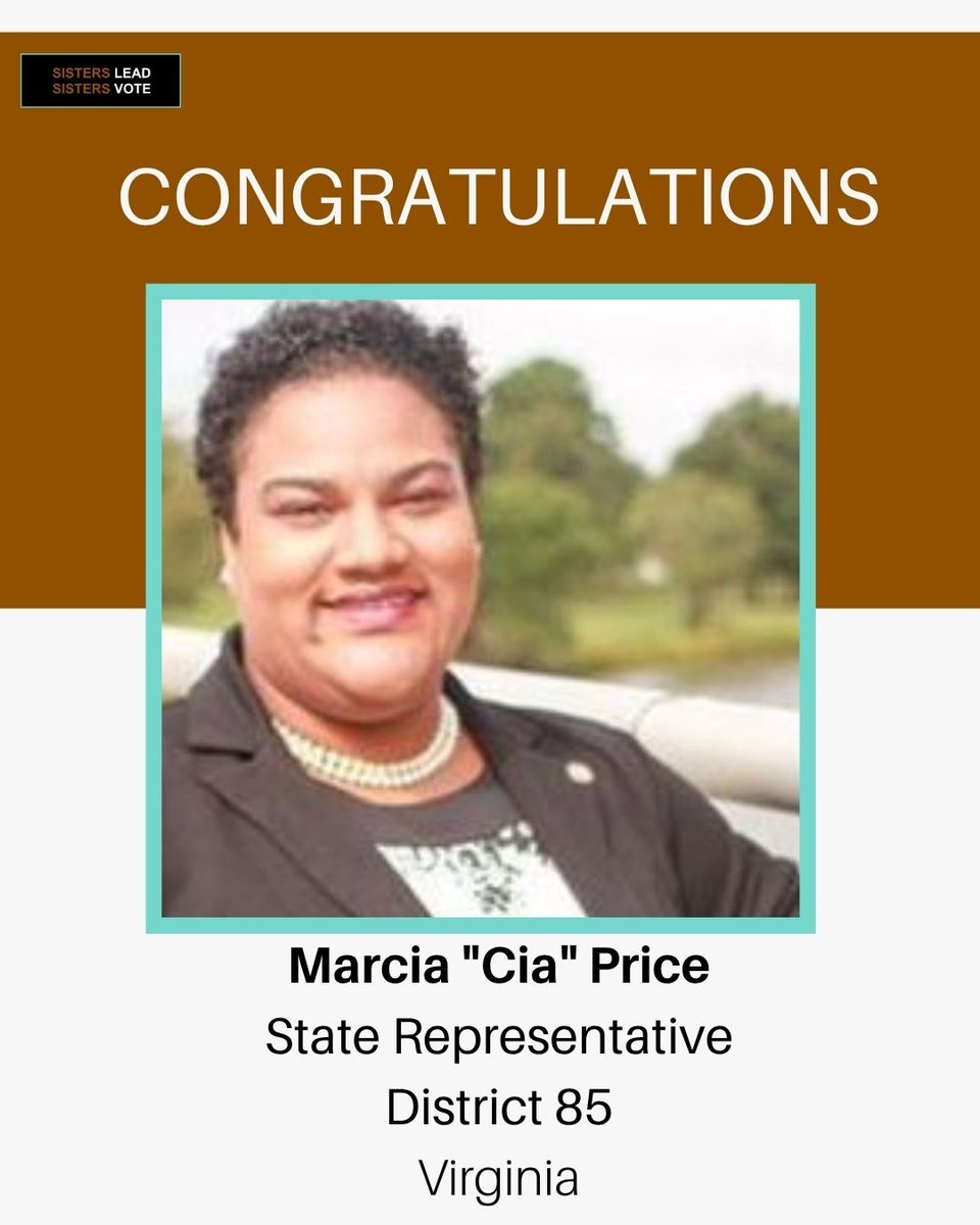 Congratulations to the trailblazing black women in Virginia who have emerged victorious in their elections! Here's to the positive change you'll bring to your communities and beyond.

#SistersLead