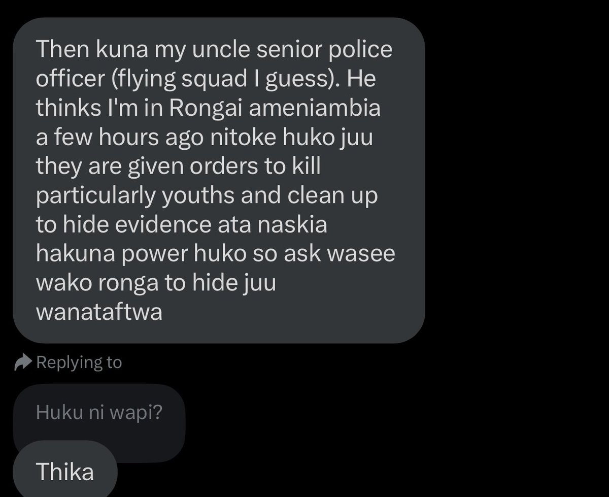 Tupeeni Updates za Rongai please naambiwa ni kubaya

#SiriNiNumbers