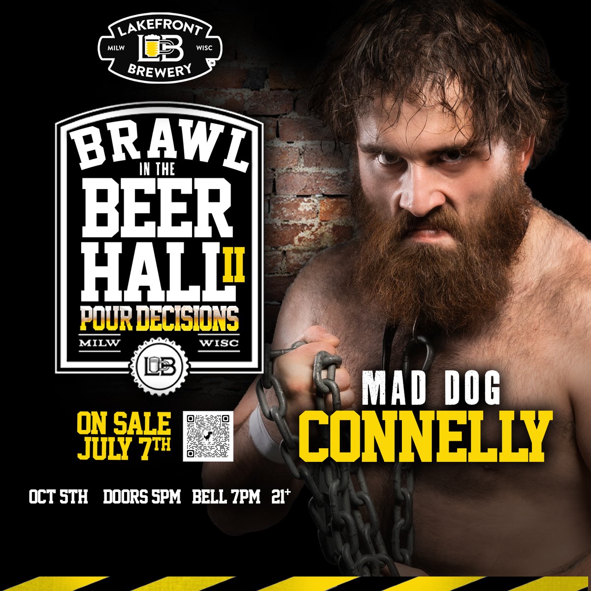 Pro Wrestling Ventures (@prowresventures) on Twitter photo 🍻BRAWL IN THE BEER HALL II: Pour Decisions
10/5 <a href="/lakefront/">Lakefront Brewery</a>
🎟️TICKETS on sale 7/7: lakefrontbrewery.com/events/brawl-i… 🍻BRAWL IN THE BEER HALL II: Pour Decisions
10/5 <a href="/lakefront/">Lakefront Brewery</a>
🎟️TICKETS on sale 7/7: lakefrontbrewery.com/events/brawl-i…