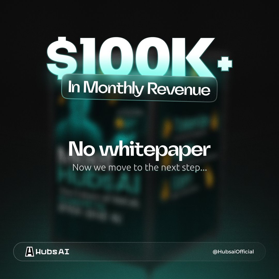 Most crypto projects start with a whitepaper...

This one started with $100K+ monthly revenue and real-world kiosks — before a single token existed.

Here’s what the market doesn’t know yet...

And how you can FRONTRUN everyone else 🧵

The founder behind HubsAI (<a href="/sweettygotti/">Ty Gotti</a>)
