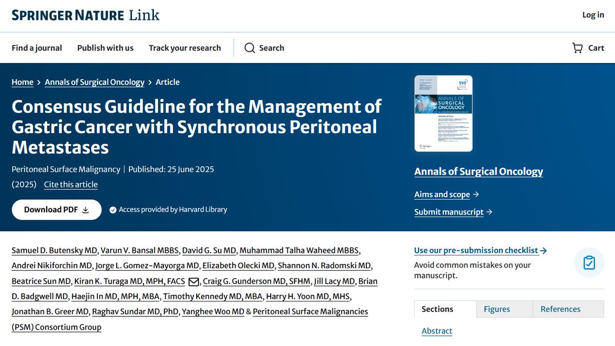 Andrei Nikiforchin, MD (@anikiforchin) on Twitter photo 🔖 Also available in <a href="/AnnSurgOncol/">Annals of Surgical Oncology</a> - doi.org/10.1245/s10434…
Countless thanks and huge congrats to the incredible #PSM Consortium Team 👩⚕️👨🔬👏
<a href="/kturaga/">Kiran Turaga</a> <a href="/sbutensky/">Samuel Butensky, MD</a> <a href="/Varun_VBSurg/">Varun Bansal</a> <a href="/GomezJorgeMD/">Jorge L. Gómez-Mayorga</a> <a href="/mtalhawaheed/">M. Talha Waheed</a> <a href="/ElizLGodfreyMD/">Elizabeth L. Godfrey</a> <a href="/KateBaronMD1/">Kate Baron, MD</a> <a href="/FelipeLopezMD/">Felipe Lopez-Ramirez</a> <a href="/Yale/">Yale University</a> <a href="/YaleMed/">Yale School of Medicine</a> <a href="/YaleSurgery/">Yale Surgery</a> 🔖 Also available in <a href="/AnnSurgOncol/">Annals of Surgical Oncology</a> - doi.org/10.1245/s10434…
Countless thanks and huge congrats to the incredible #PSM Consortium Team 👩⚕️👨🔬👏
<a href="/kturaga/">Kiran Turaga</a> <a href="/sbutensky/">Samuel Butensky, MD</a> <a href="/Varun_VBSurg/">Varun Bansal</a> <a href="/GomezJorgeMD/">Jorge L. Gómez-Mayorga</a> <a href="/mtalhawaheed/">M. Talha Waheed</a> <a href="/ElizLGodfreyMD/">Elizabeth L. Godfrey</a> <a href="/KateBaronMD1/">Kate Baron, MD</a> <a href="/FelipeLopezMD/">Felipe Lopez-Ramirez</a> <a href="/Yale/">Yale University</a> <a href="/YaleMed/">Yale School of Medicine</a> <a href="/YaleSurgery/">Yale Surgery</a>