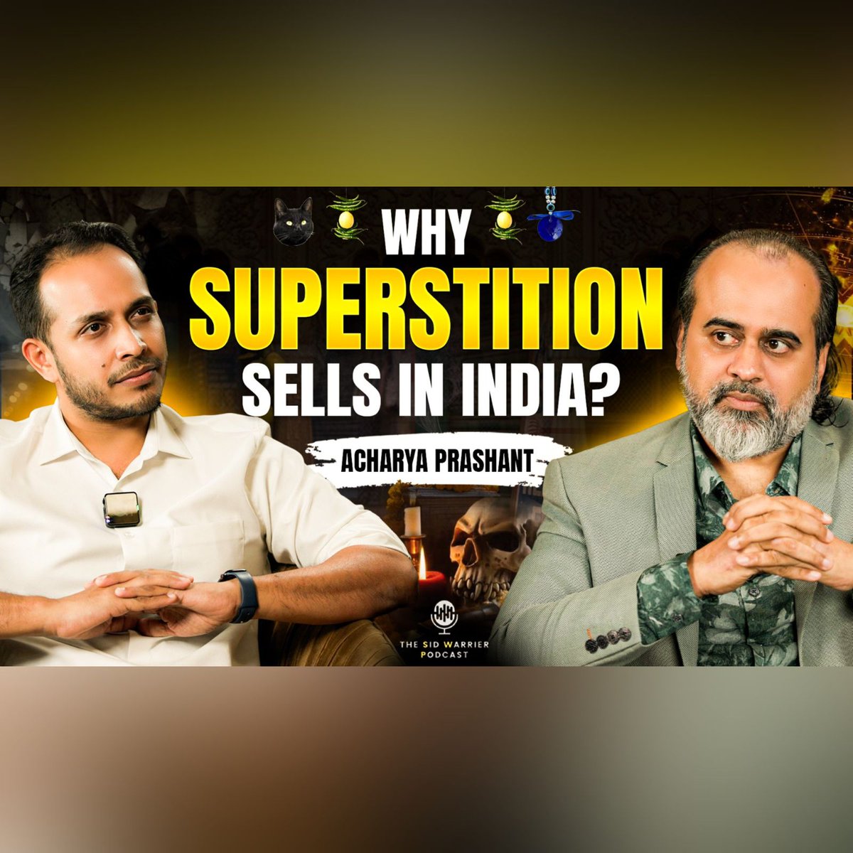 Prashant_Advait's tweet photo. Why does superstition thrive in India? 🎙️ Dr. Sid Warrier interviews Acharya Ji again!

🔥 Are babas—from villages to global stages—just selling fear?
🔥 Why haven’t science and technology ended blind beliefs?
🔥 Is the ‘I’ (ego) the very first illusion?
🔥 And is religion being used for the deepest exploitation?

🎧 Listen to a conversation that will challenge how you think —
No appeasement. No pretense.
Only Truth.

🎥 Now streaming: https://t.co/qAcdmSp5yg
