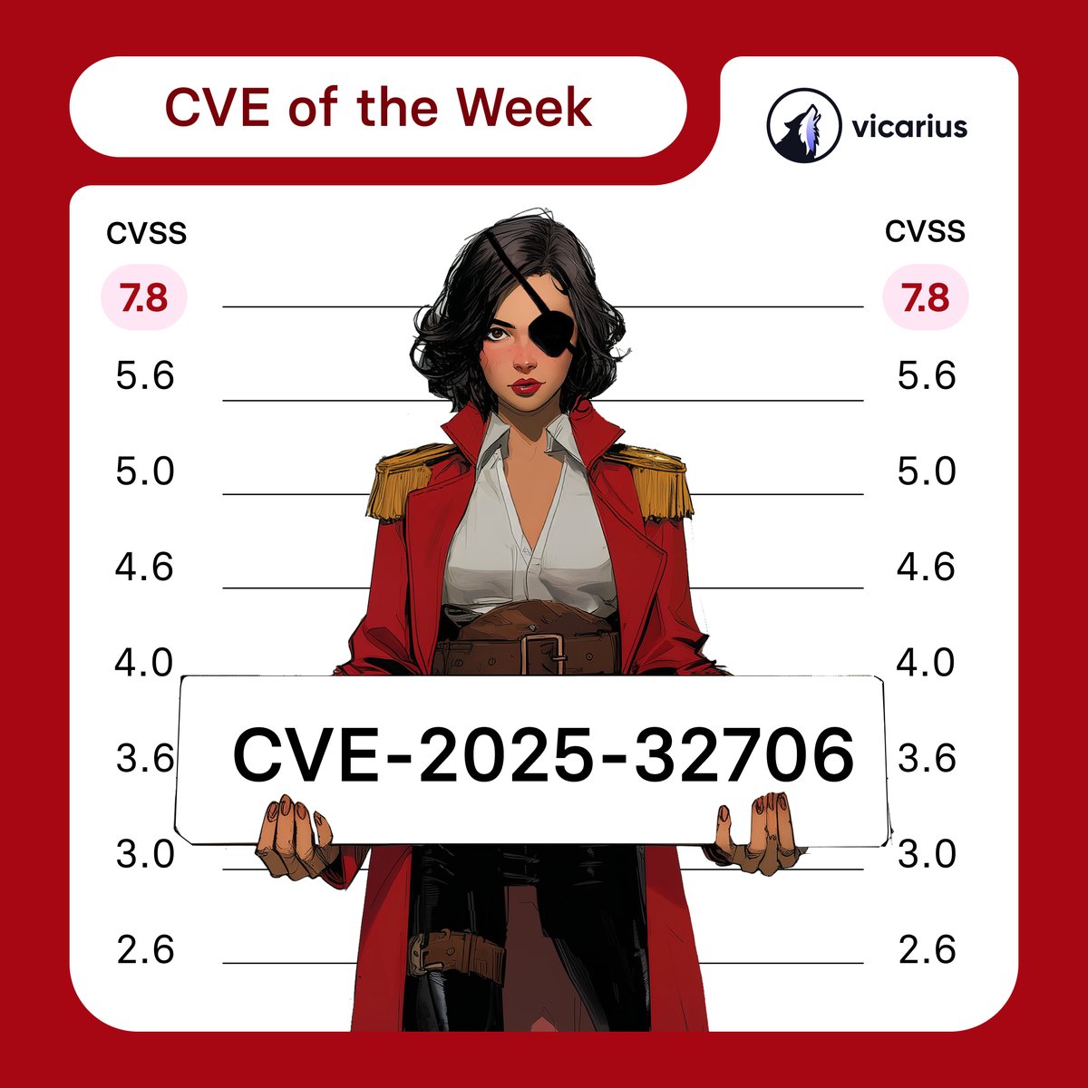 🦹🏻‍♀️🏴‍☠️ Villain of the Week 🏴‍☠️🦹🏻‍♀️

A critical vulnerability, CVE-2025-32706, has been discovered in the Windows Common Log File System (CLFS) driver. With a CVSS score of 7.8, this flaw allows an authenticated local attacker to exploit improper input validation and gain SYSTEM-level