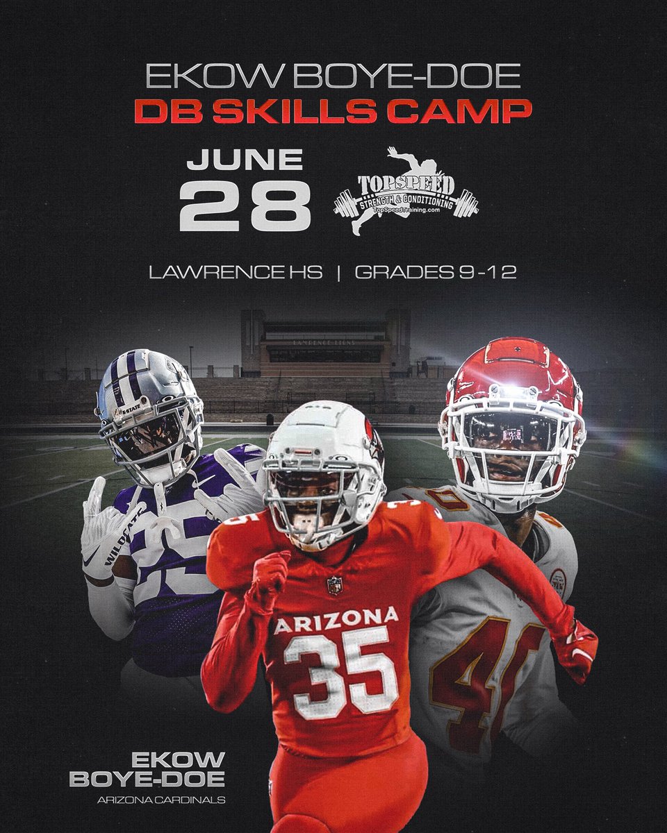 Panyin Boye-Doe (@panyinboyedoe) on Twitter photo Ekow Boye-Doe DB Skills Camp is just a few days away! Elite DB specific training with <a href="/TopSpeedLLC/">Joseph Potts</a> + hands on coaching from D1 & pro athletes! Sign up now: activekids.com/lawrence-ks/fo… Ekow Boye-Doe DB Skills Camp is just a few days away! Elite DB specific training with <a href="/TopSpeedLLC/">Joseph Potts</a> + hands on coaching from D1 & pro athletes! Sign up now: activekids.com/lawrence-ks/fo…