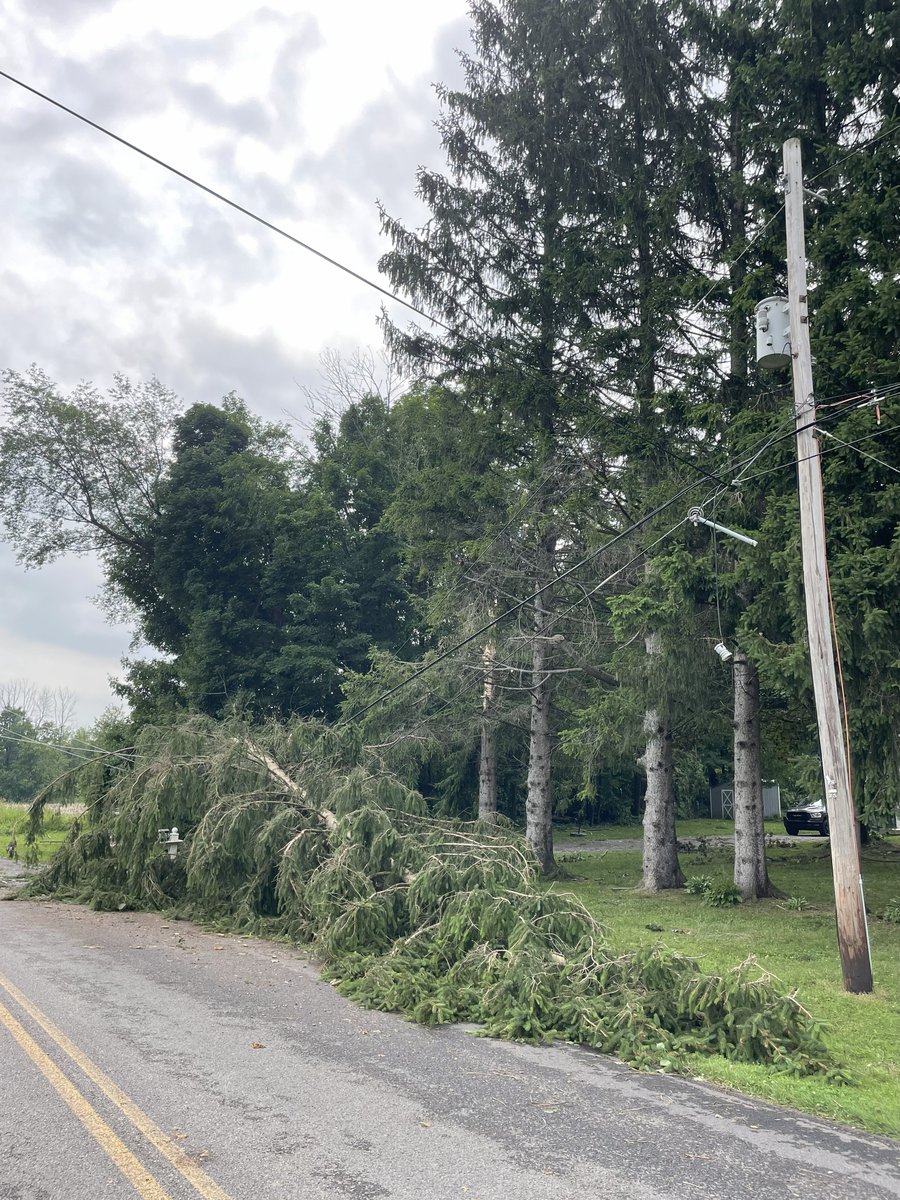 We restored service to nearly 128,000 Central and Northern New York customers affected by a devastating thunderstorm that hit the region early Sunday morning, bringing heavy rain, high winds, and two EF-1 tornadoes in the Mohawk Valley. 

The storms uprooted trees, flooded large