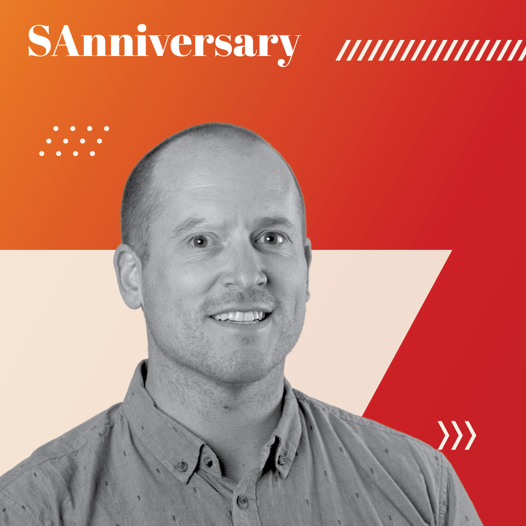 Happy 15th SAnniversary, Rob Schreurs! Rob lives by the motto, “Work hard, do the right thing, never stop dreaming and laugh every day!” Over the past 15 years, Rob has worked in account planning and management, helping build strong relationships and growth with flagship clients.