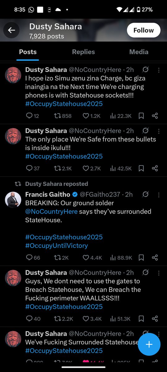 Oh, so you and Gaitho are conveniently using the lesser used Hashtag and are conveniently oj the right side of history? Ok, Eastmatt MLK jnr