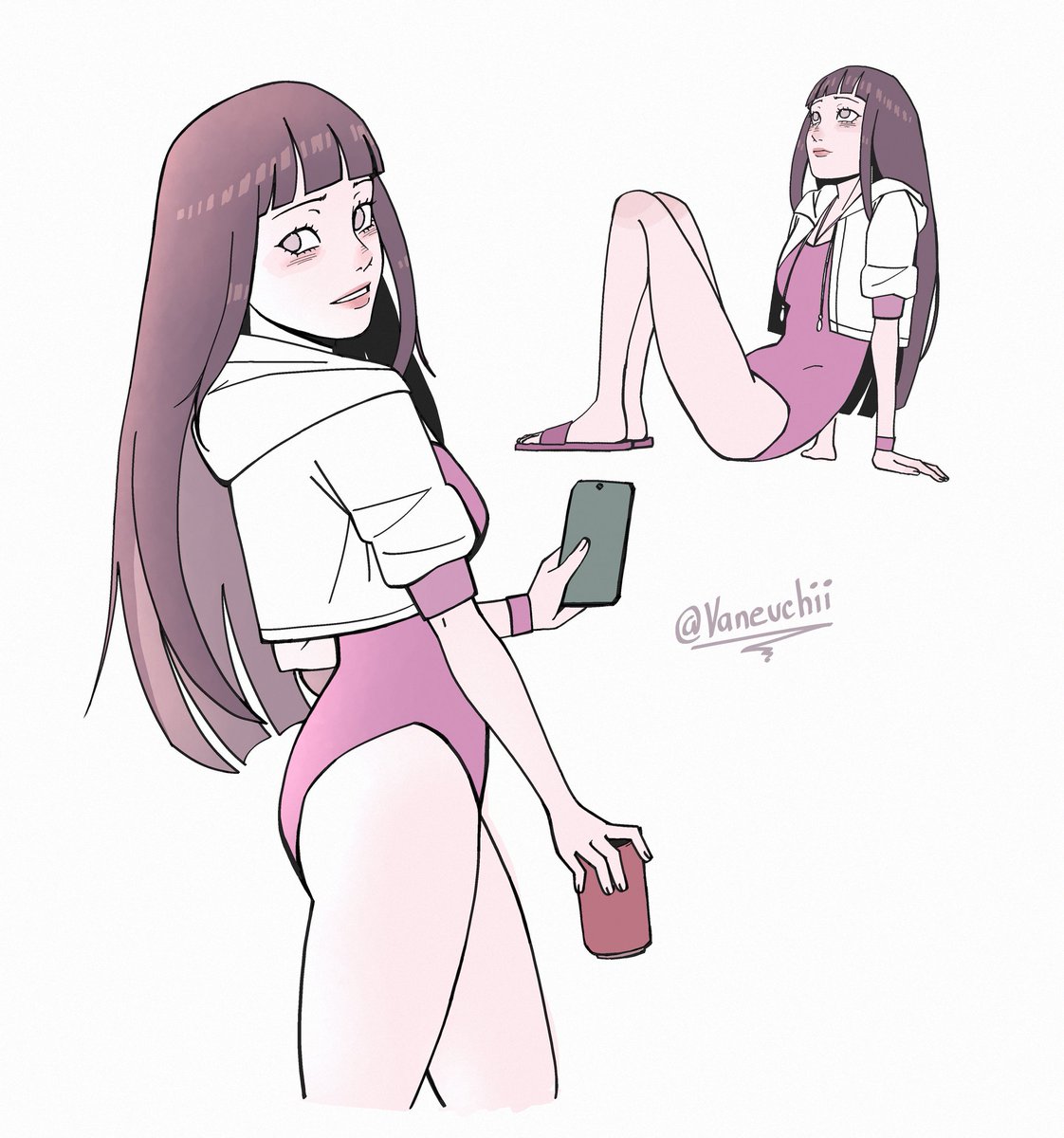 Vaneuchii's tweet photo. Summer Hinata ⛱️
#hinata #NARUTO #drawingart https://t.co/9ppd1mBvju
