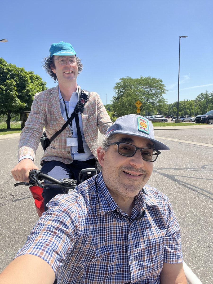 We were fortunate to host our colleagues from Los Alamos National Laboratory this week to discuss collaborations across several areas of materials science and manufacturing. Tarik learned  that riding in the front of a bakfiets is a good way to get around campus.