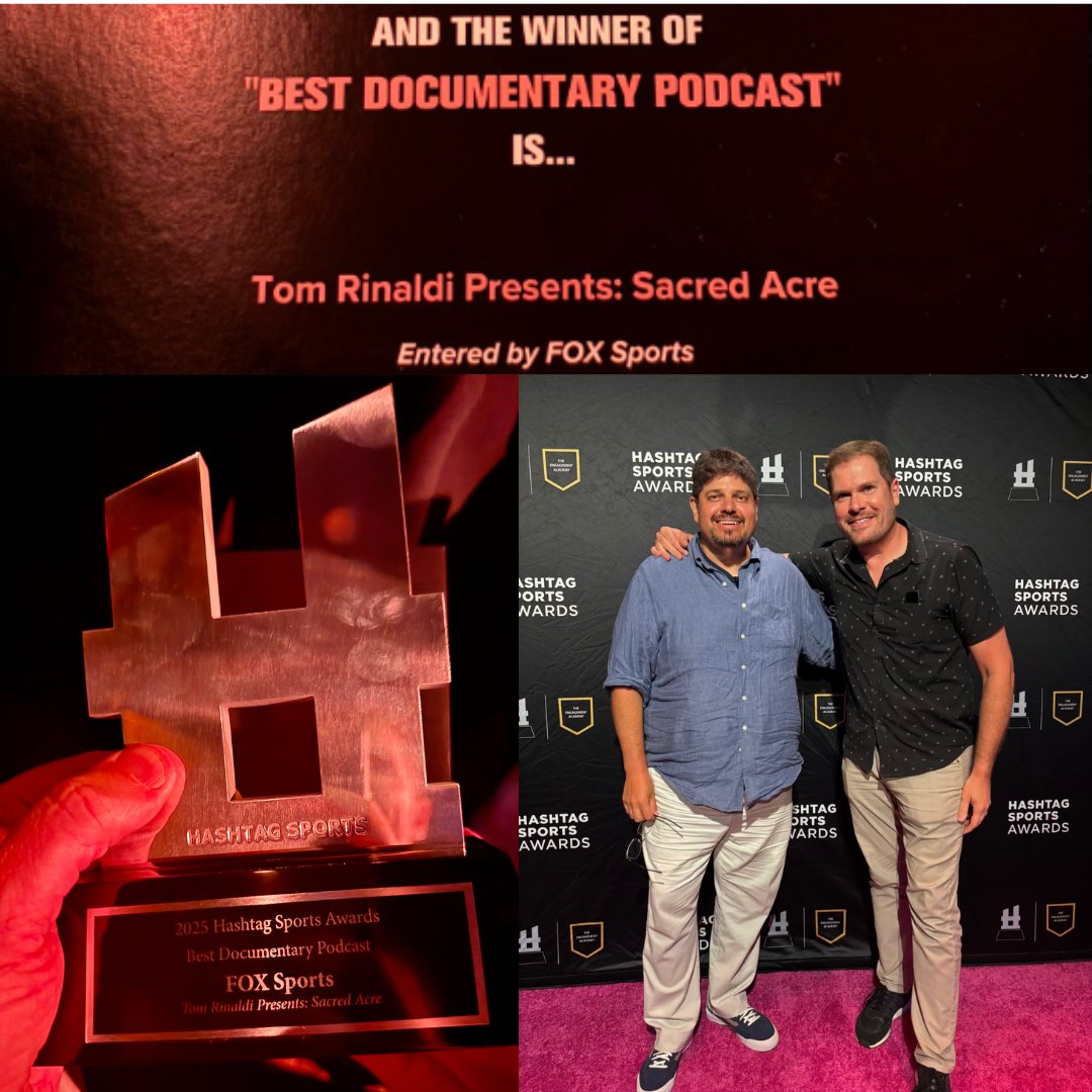 PorterHouse Media (@porterhousemdia) on Twitter photo Last night at the <a href="/HashtagSports/">Hashtag Sports</a> Awards we were honored with a win for our work on the <a href="/FOXSports/">FOX Sports</a> documentary podcast series 'Tom Rinaldi Presents: Sacred Acre'. <a href="/porterhousemdia/">PorterHouse Media</a>'s <a href="/djsteveporter/">Steve Porter</a> and writer <a href="/SabinoSports/">David Sabino</a> were there to represent and receive. This was a full team Last night at the <a href="/HashtagSports/">Hashtag Sports</a> Awards we were honored with a win for our work on the <a href="/FOXSports/">FOX Sports</a> documentary podcast series 'Tom Rinaldi Presents: Sacred Acre'. <a href="/porterhousemdia/">PorterHouse Media</a>'s <a href="/djsteveporter/">Steve Porter</a> and writer <a href="/SabinoSports/">David Sabino</a> were there to represent and receive. This was a full team