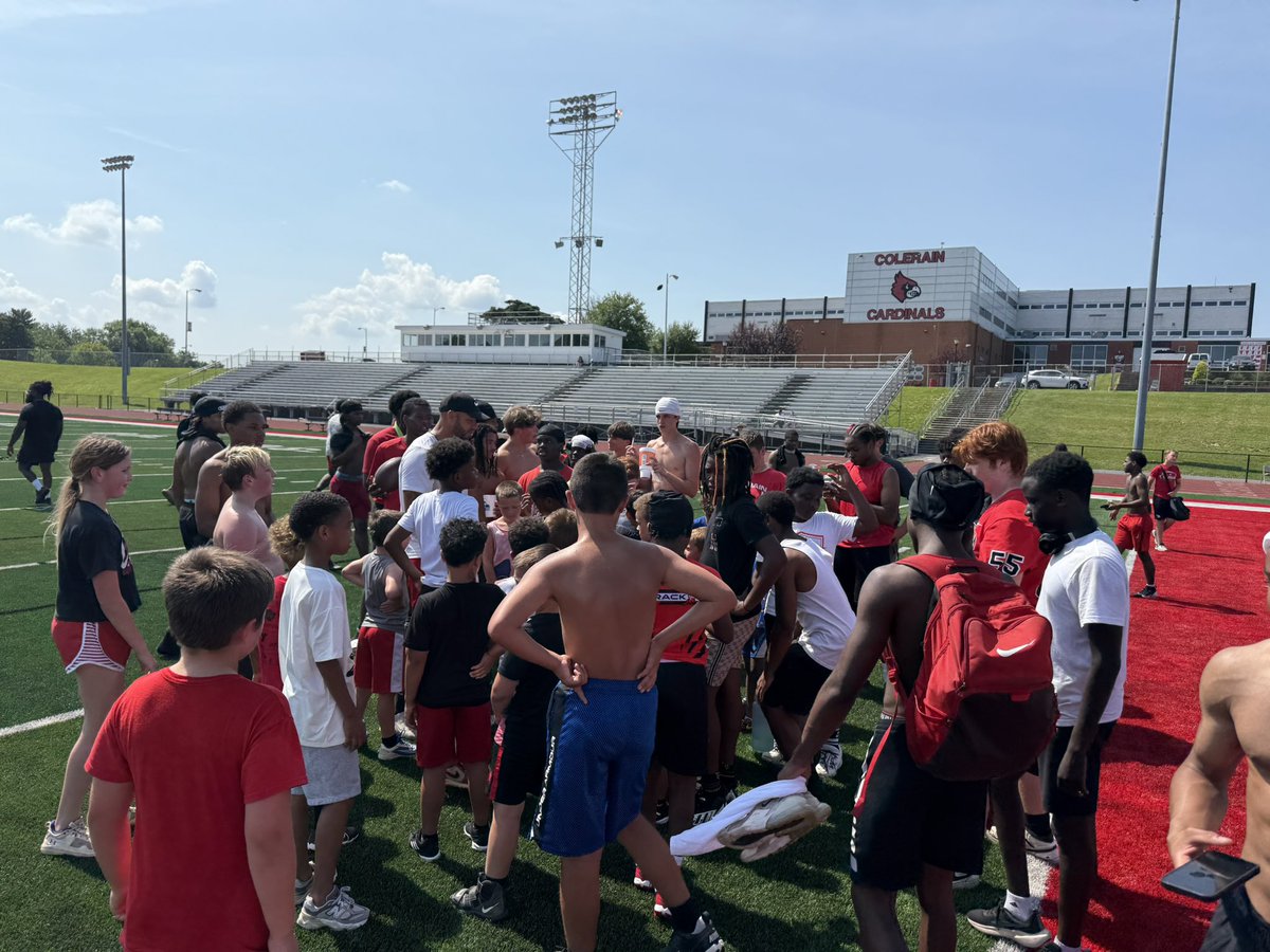 Day 1 of our Colerain Youth Football Camp! 
#TheRainWillReignAgain