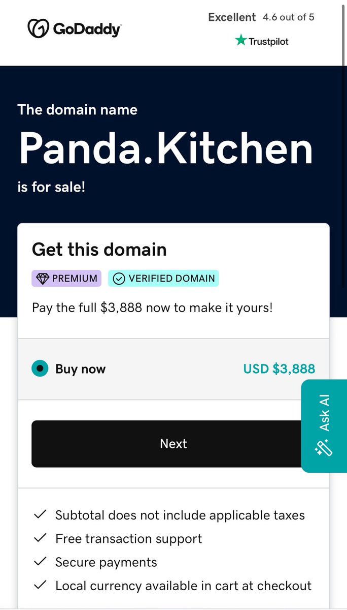 metaverse_gym's tweet photo. 🚨 https://t.co/FiUSuZ40LD 🐼 domain for sale @Afternic
Snag this cute & catchy name for just $3,888.
Perfect for foodies, chefs, or panda lovers! 🥟🍽️ #DomainForSale #PandaKitchen https://t.co/1EZLTmkdyy