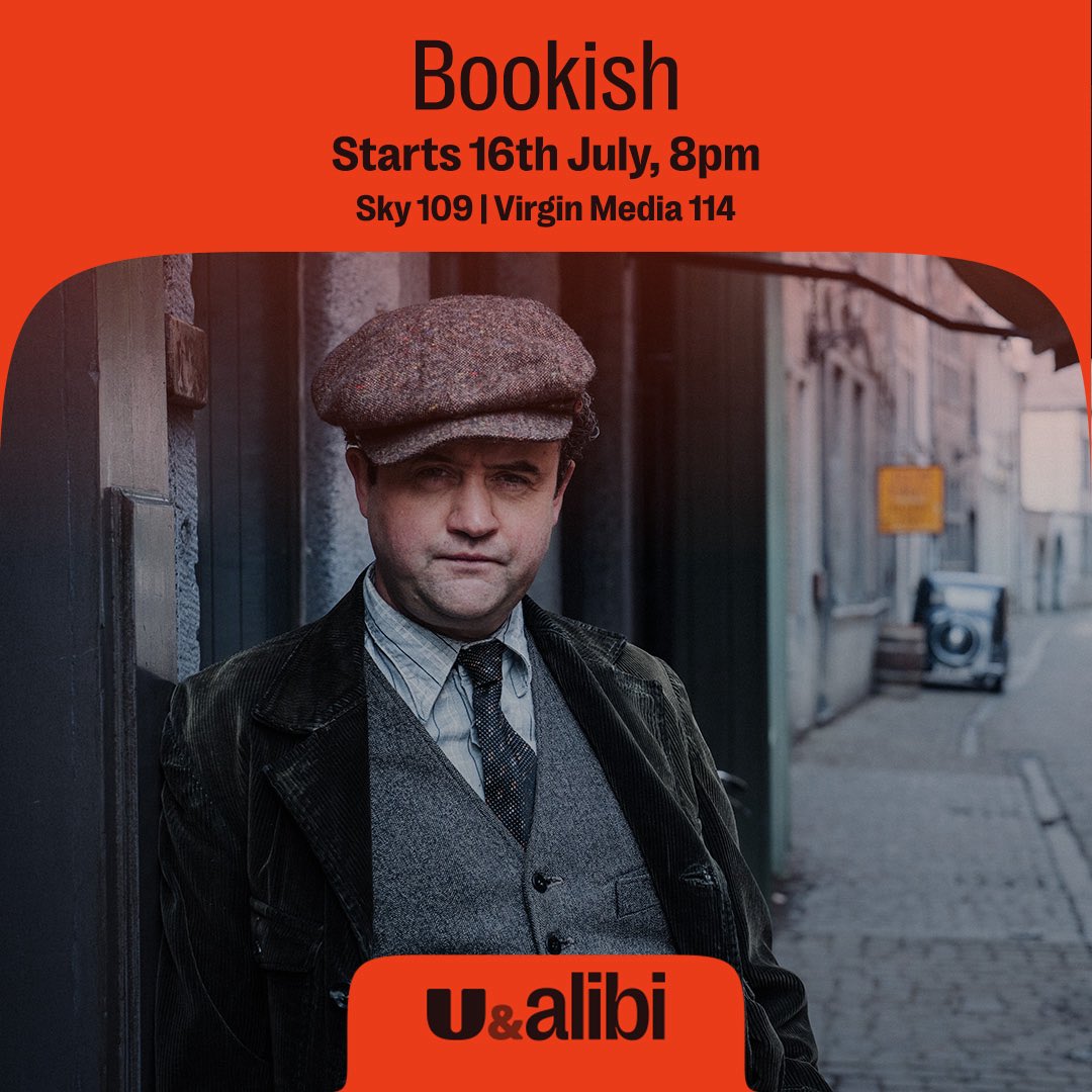 Bookish Season One launches on 16th July at 8pm on <a href="/alibi_channel/">U&Alibi</a> which can be found on Sky 109 and Virgin 114. A delight to guest star as everyone’s favourite local butcher Eric Wellbeloved alongside such a wonderful cast 💫 <a href="/eagleeyedrama/">Eagle Eye Drama</a>