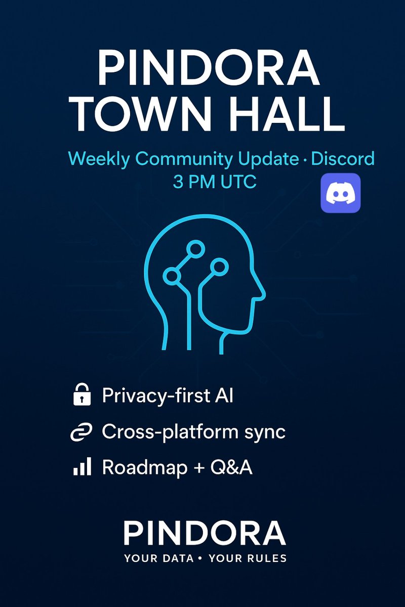 🎙️ 𝗧𝗼𝗺𝗼𝗿𝗿𝗼𝘄 @ 𝟯 𝗣𝗠 𝗨𝗧𝗖 • 𝗣𝗶𝗻𝗱𝗼𝗿𝗮 𝗖𝗼𝗺𝗺𝘂𝗻𝗶𝘁𝘆 𝗧𝗼𝘄𝗻 𝗛𝗮𝗹𝗹

📍 Hello Everyone! 👋
Join us tomorrow at 3 PM UTC for our monthly Town Hall, on Discord, where we’ll:

🎯 𝐒𝐇𝐎𝐖𝐂𝐀𝐒𝐄: how Lucia AI has elevated workflows across platforms