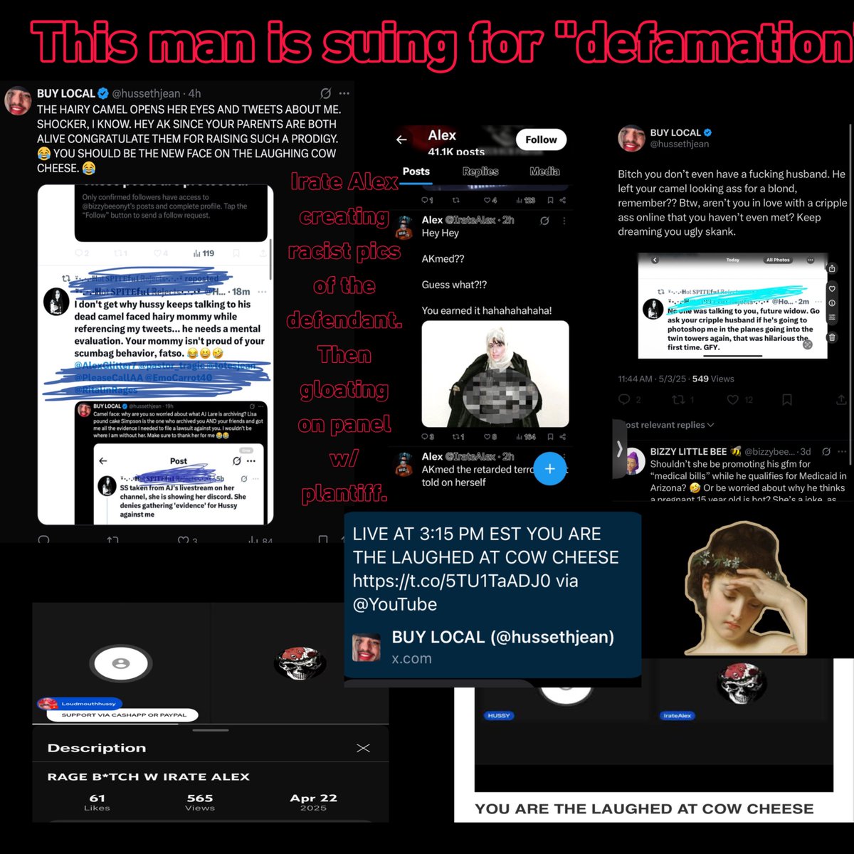 AlexGlitter7's tweet photo. That’s so sick. Considering what #IrateAlex #MsHussy #gainingground #hillbillybelinda #griftgang are the ones who dogpile people. They try to isolate their targets as they’ve tried w/ AK). @IcyReject https://t.co/l0EYNeF6V2