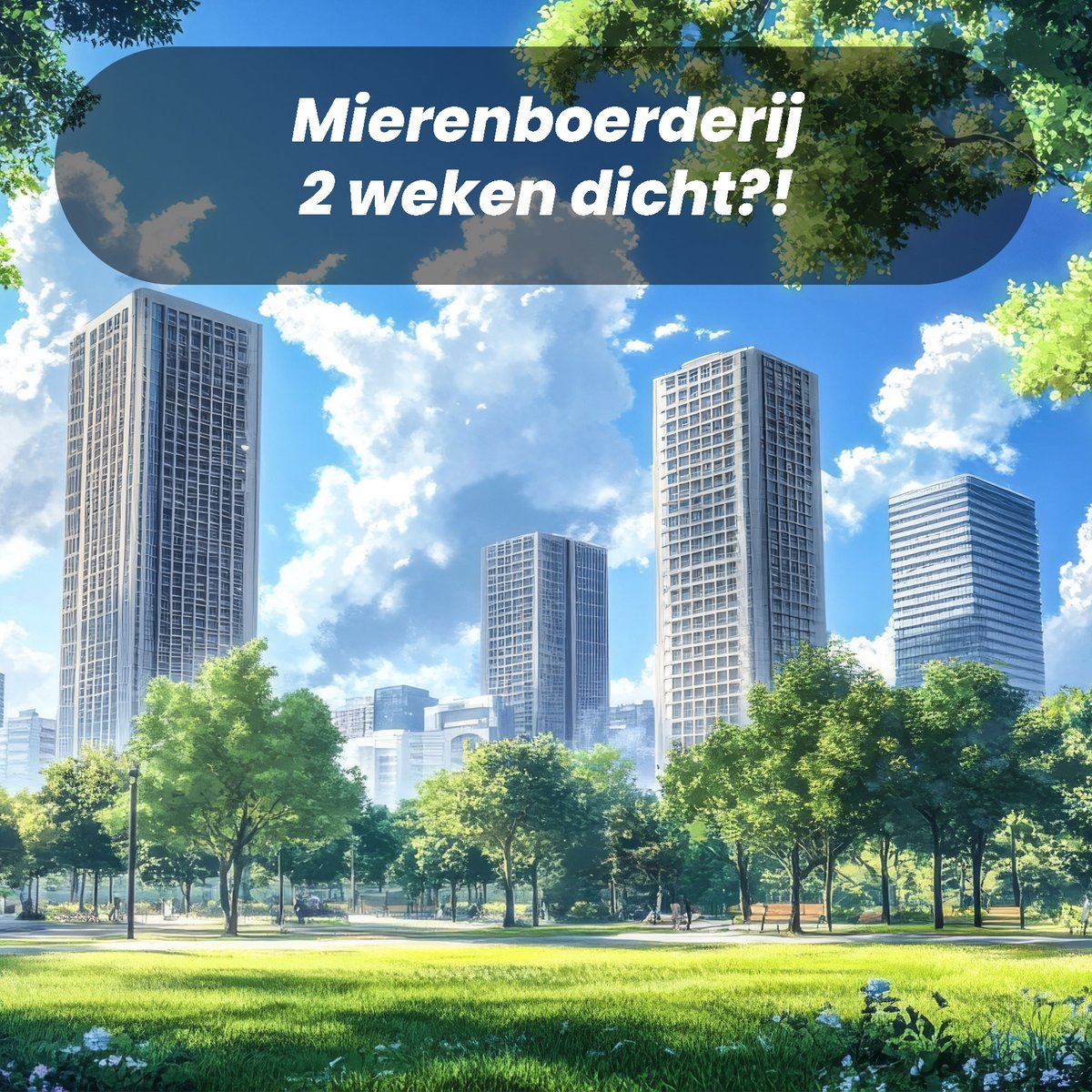 Deze zomer is Mierenboerderij vanwege vakantie 2 weken gesloten. Daarom organiseren we aan het begin van de zomer nog een speciale Open Dag op zaterdag 5 juli van 10.00-13.00. Van harte welkom in Apeldoorn.

#mier #mieren #mierenboerderij #antskingdom #hobby #antfarm