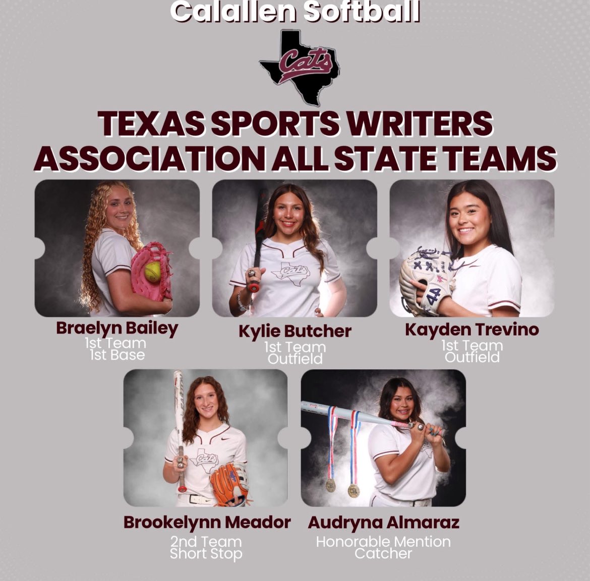 Kylie Rae Butcher (@kylie_2k9) on Twitter photo Thank you so much to the Texas Sports Writers Association for the recognition, it’s an honor to be acknowledged alongside my amazing teammates! I’m truly blessed and grateful to be selected! <a href="/JordynThib55502/">Jordyn Thibodeaux</a> <a href="/BraelynBailey13/">Braelyn Bailey</a> <a href="/BrookelynnMead1/">Brookelynn Meador</a> <a href="/audrynaalm_2026/">Audryna Almaraz</a> <a href="/RecruitCalallen/">Calallen Wildcats Recruiting</a> Thank you so much to the Texas Sports Writers Association for the recognition, it’s an honor to be acknowledged alongside my amazing teammates! I’m truly blessed and grateful to be selected! <a href="/JordynThib55502/">Jordyn Thibodeaux</a> <a href="/BraelynBailey13/">Braelyn Bailey</a> <a href="/BrookelynnMead1/">Brookelynn Meador</a> <a href="/audrynaalm_2026/">Audryna Almaraz</a> <a href="/RecruitCalallen/">Calallen Wildcats Recruiting</a>
