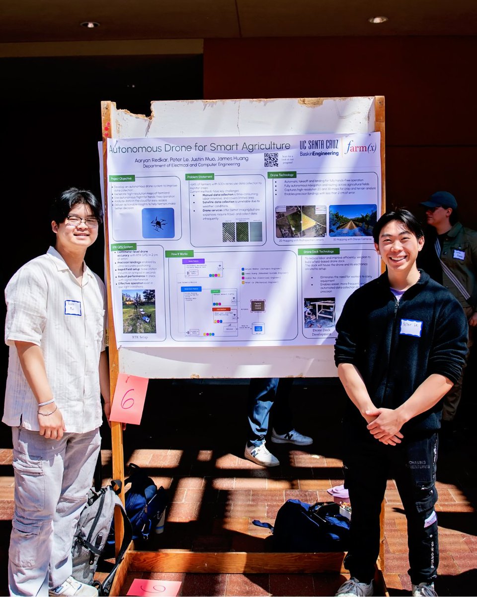 BaskinEng's tweet image. Undergraduate Project Showcase! 🛠️✨ #BaskinEngineering students brought bold ideas to life—from wildfire risk systems and muscle-activated prosthetics, to ROVs for kelp restoration, SARS-CoV-2 mutation validation, smart power monitors, and drones for VTOL search and rescue.