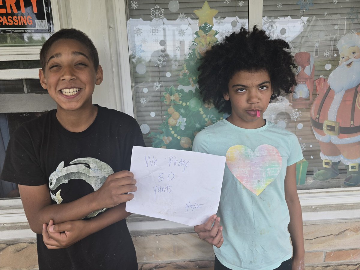 Family,  please help me in welcoming Christian &amp; Mariah of Cleveland , OH.  to the family ! They’ve embraced the 50 Yard Challenge, pledging to mow  50 free lawns for the elderly, disabled, single parents, and veterans in their community. Could your kids be the next to take on