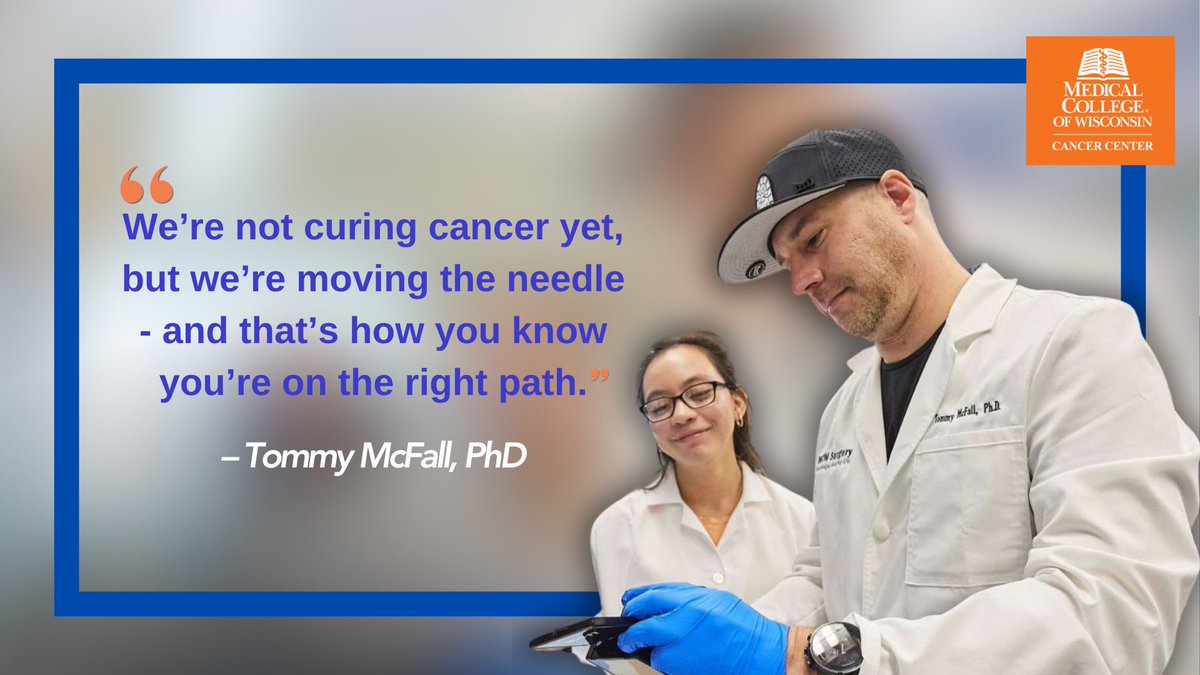 MCWCancerCenter's tweet image. 30,000 patients were excluded from a potentially lifesaving drug—based on outdated rules.
Now Tommy McFall, PhD, at the @MedicalCollege Cancer Center is challenging established theories in oncology—advancing data-informed treatment.
Read more: mcw.edu/mcwknowledge/m…