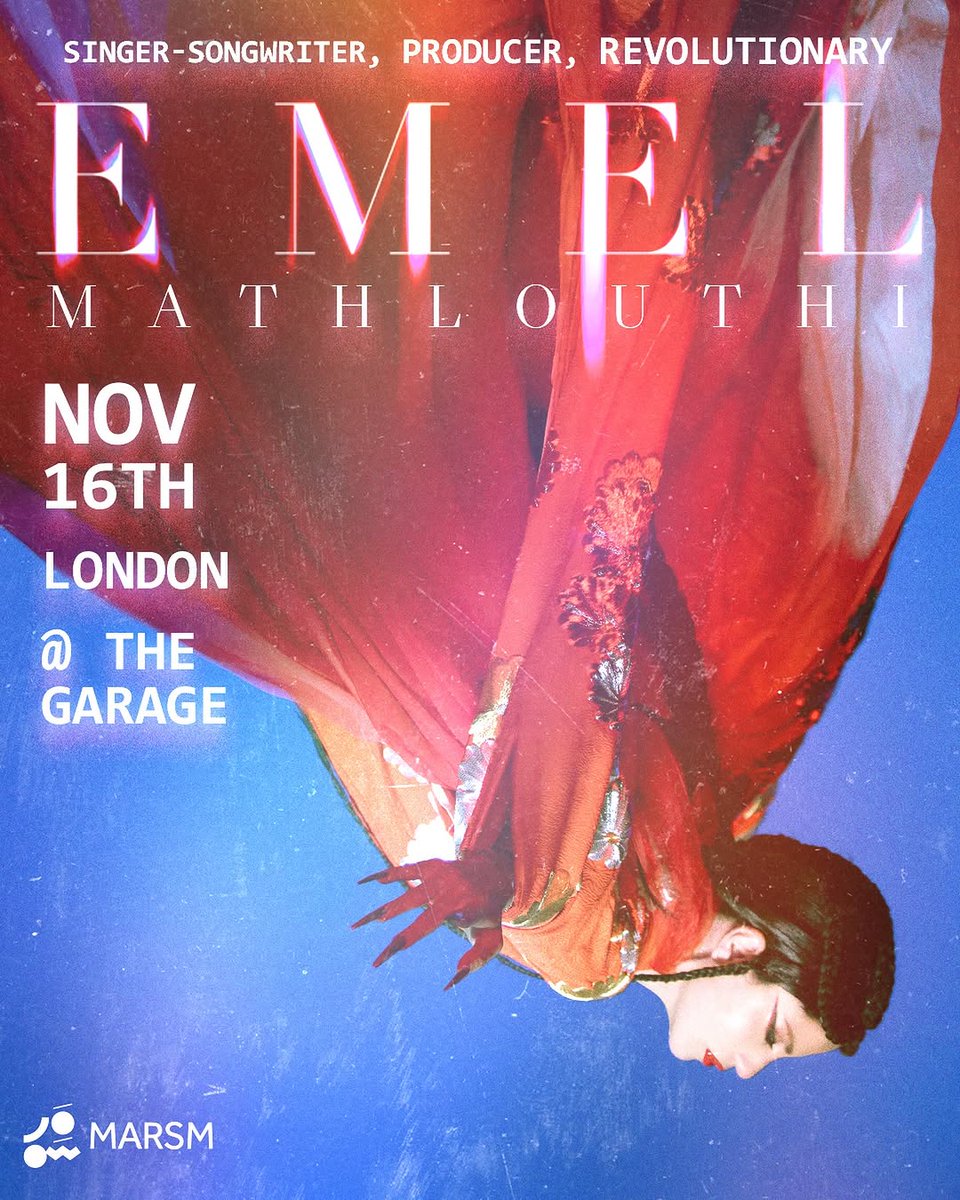 Tunisian icon <a href="/MathlouthiEmel/">EMEL - آمال</a> returns to London for one night only at the EFG London Jazz Festival! 🇹🇳✨

📍The Garage, London
🗓️ Sun 16 Nov 2025
🎟️ Tickets via link in bio

#EmelMathlouthi #EFGLondonJazzFest #LiveInLondon #MRA #TicketSouq