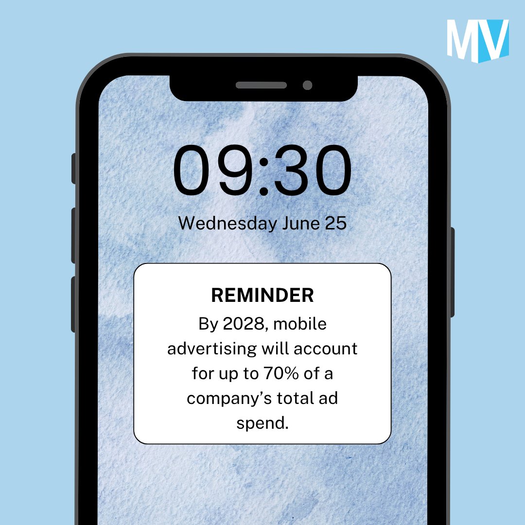 MediaVenue's tweet photo. With today's technology you can meet your audience wherever they may be-- Even on the go! Investing in mobile advertising can help expand your campaigns reach and success.

#MediaVenue #MarketingPlan #Advertisements #MobileAdvertising https://t.co/amn5QE30CG